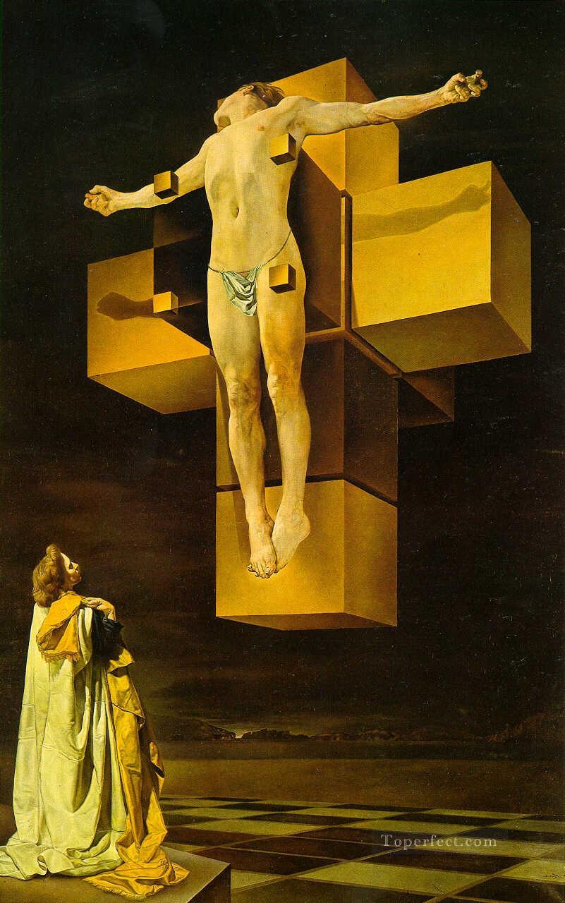 Kreuzigung Hypercubic Körper Kubismus Dada Surrealismus SD Religiosen Christianity Ölgemälde
